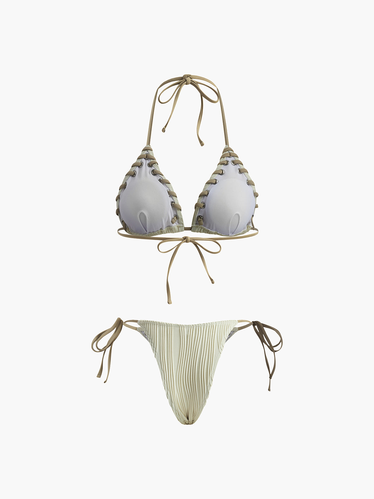 Grommet Dokulu Bikini Takımı