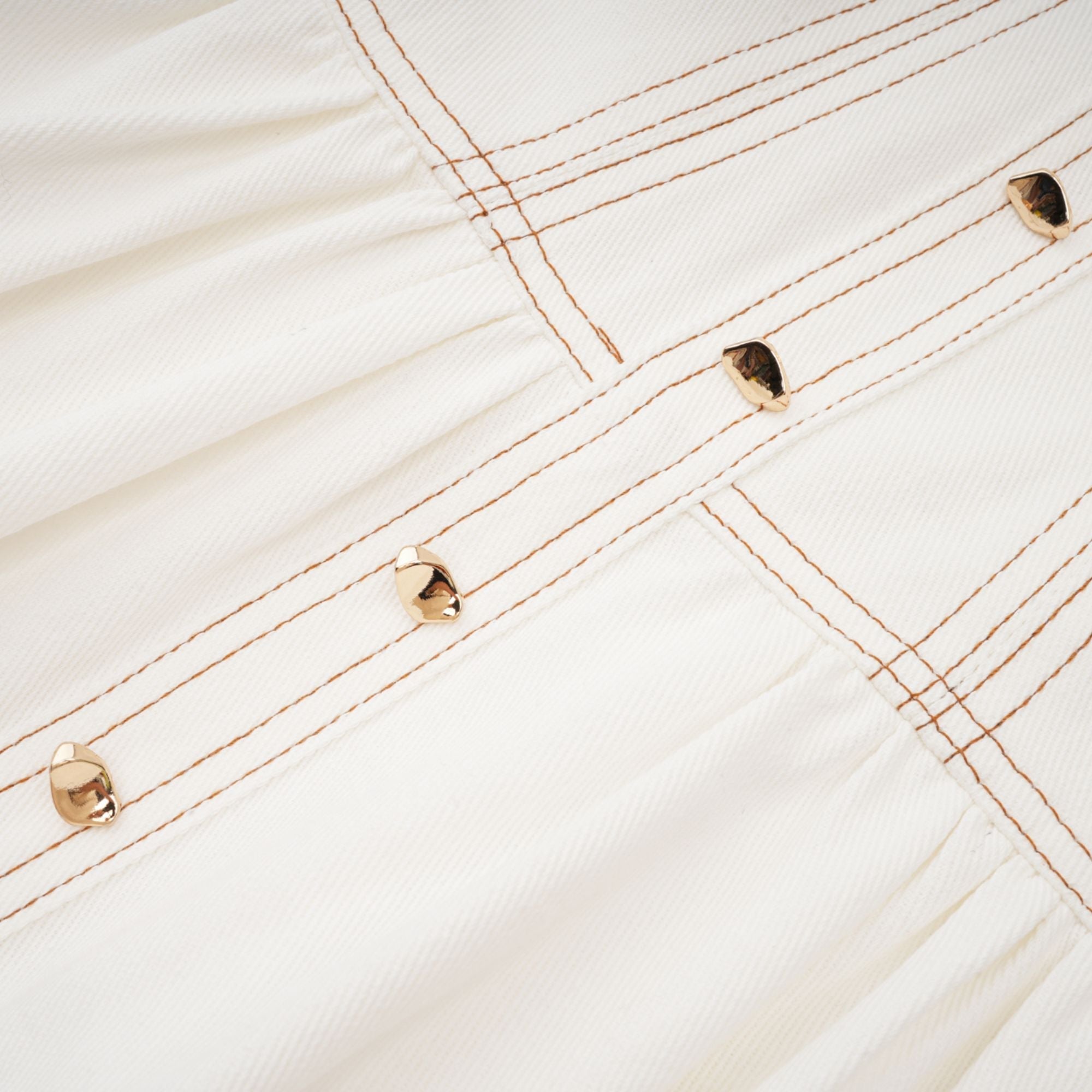 Brielle Denim Üst Ve Etek Eşleştirme Seti
