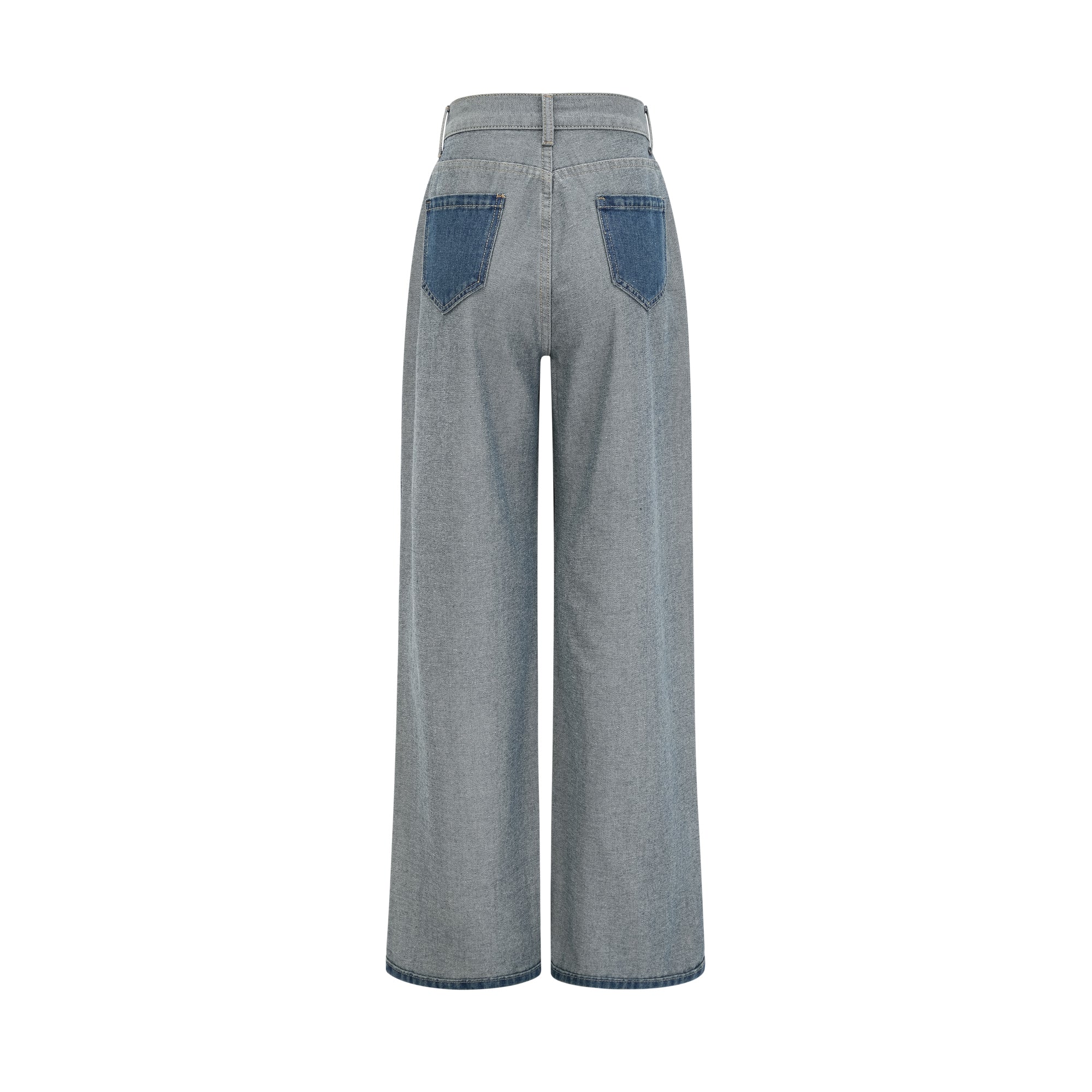 Clothilde Geniş Paça Panelli Jean Pantolon