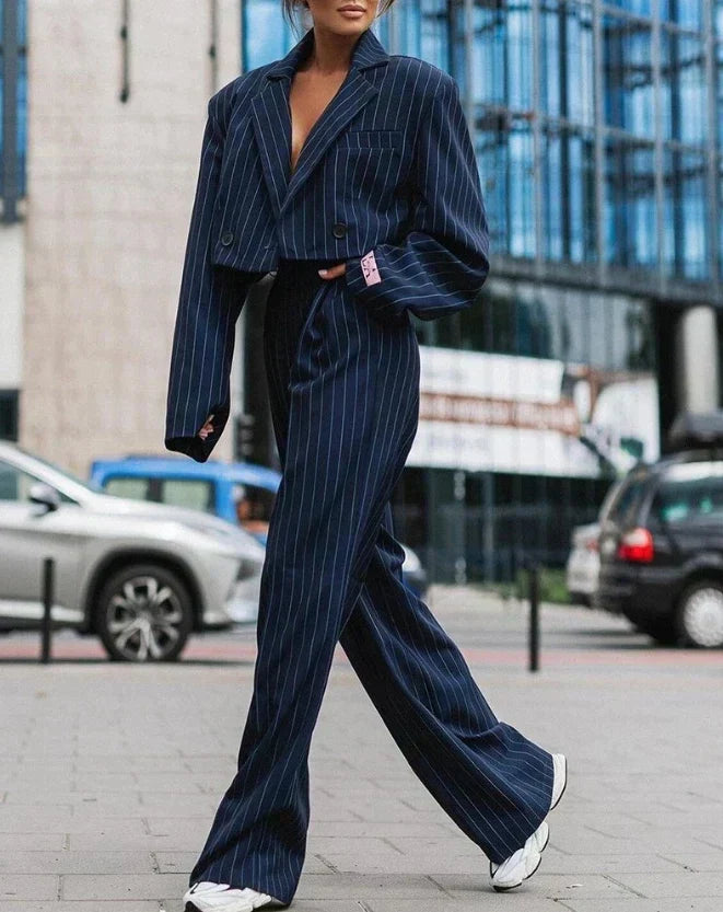 Barbara Crop Ceket Takım